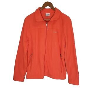 Columbia Interchange Full Zip Orange Fleece Jacket SZ XL